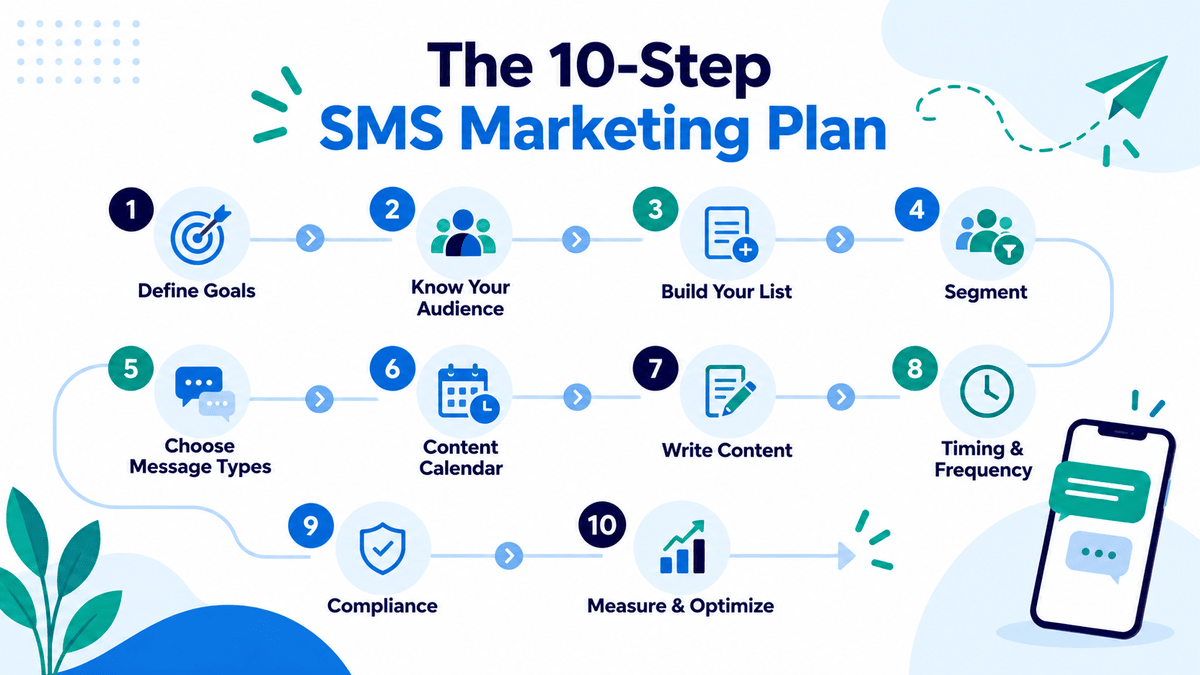 The 10-step SMS marketing plan roadmap