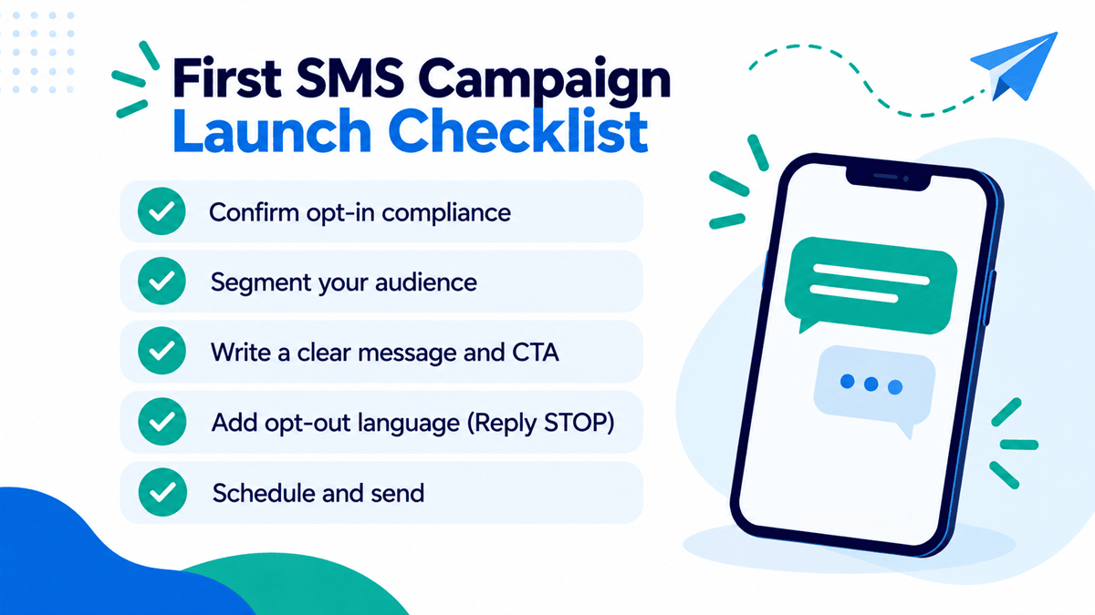 First SMS campaign launch checklist