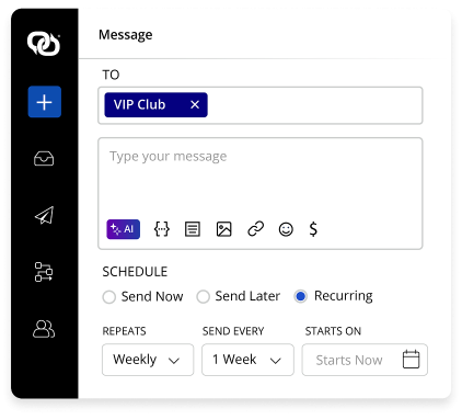 Automated texting wuth EZ Texting