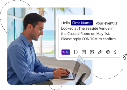 EZ Texting text confirmation for hospitality